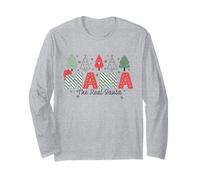 Mama The Real Santa Funny Christmas Family Design Manche Longue