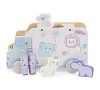 Mamabrum, Camion Safari en Bois - trieur d'animaux, de Nombreuses façons de s'amuser, Camion drôle Puzzle en Bois Enfants Voiture en Bois Jouet en Bois Montessori