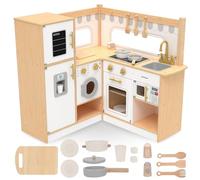 Mamabrum – Cuisine enfant – Mamabrum L – Bois MDF – Accessoires inclus – 84x84x85 cm