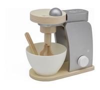 Mamabrum Jeu d'Imitation Robot Pâtissier en Bois pour Enfants - Pétrin avec Fouet, Bol & une Spatule Petits Chefs 20 * 19 * 13,5 cm