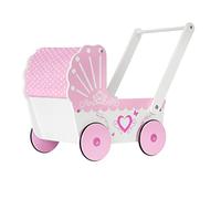 Poussette pour poupée en bois poussoir