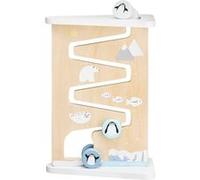 Mamabrum Planche de Manipulation Sensorielle Double face - Jeu d'Éveil Bébé en Bois à Motifs Polaires - Peinture Écologique G