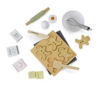 Mamabrum Biscuits en Bois Play Chef, kit de Fabrication de Pain d'épices pour Enfants à partir de 3 Ans, Accessoires de Cuisine, Jouets, Jeu de rôle - Boulanger,