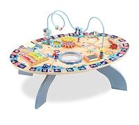Mamabrum Table d'activité en bois 7-en-1 - éveil musical (tambour, cymbales) dès 6 mois