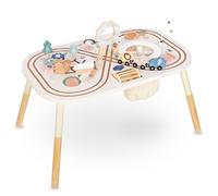 Mamabrum Table d'appoint éducative en bois 10in1 Animaux 3+ – boucle motrice, trieuse, miroir