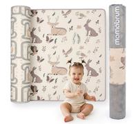 Mamabrum Tapis de jeu bébé XPE 180x150 cm réversible forêt et ville
