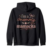 Mamacita Mommy Mama Latina Nœud Floral en Forme de cœur Sweat à Capuche