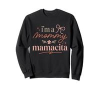 Mamacita Mommy Mama Latina Nœud Floral en Forme de cœur Sweatshirt