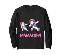 Mamacorn Dabbing Mama Licorne Arc-en-Ciel Maman Manche Longue