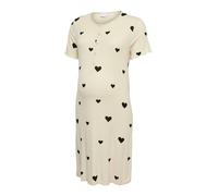 MAMALICIOUS Chemise de nuit 'Laura Lia' écru / noir, Taille L