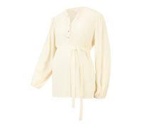 Mamalicious Mlmercy Lia L/S Wo Top 2f Noos Chemisiers, Bouleau, X-Large Femmes