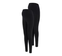 MAMALICIOUS Femmes Leggings de Maternité 2-Pack Pantalons Longs Extensibles MLEM