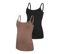 MAMALICIOUS Haut 'MLKerrie' cappuccino / noir, Taille XS