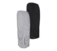 MAMALICIOUS Jupe 'CLOVER' gris argenté / noir, Taille 34