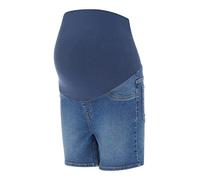 MAMALICIOUS MLAMY Skinny Blue Shorts V, Denim Bleu médium, L Femme