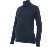 MAMALICIOUS Mlmia L/S Col roulé JRS Top E. A Manches Longues, Gris/Bleu Marine, L Femme