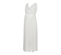 MAMALICIOUS Mlmina Tess SL Mesh Maxi Dress 2f Robe de maternité, Blanche-Neige, M Femme