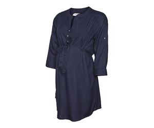 Mamalicious NOS Femme Mlmercy 3/4 Woven Tunic Noos Eco A. Maillot de Tunique Not Applicable, Navy Blazer, L