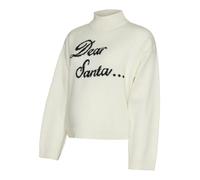 MAMALICIOUS Pull-over 'MLDearsanta' noir / blanc, Taille XS