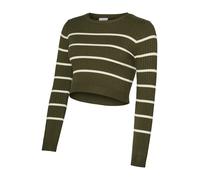 MAMALICIOUS Pull-over 'MLNewsiv' vert foncé / blanc, Taille XS