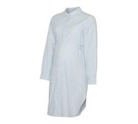 MAMALICIOUS Robe-chemise 'MLLETICIA LIA' bleu ciel / blanc, Taille 36
