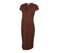MAMALICIOUS Robe-chemise 'MLYaya Lia' marron, Taille 40