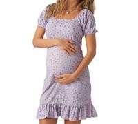 Mamalicious Robe de Grossesse Lila Femme Bloom Violet S