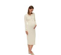 Mamalicious Robe Midi à Manches Longues Newsiv Lia Maternity
