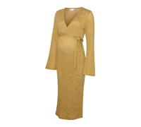 MAMALICIOUS Robes en maille 'MLZenia' cognac, Taille L