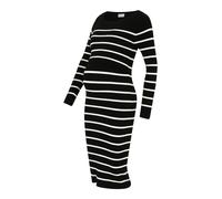MAMALICIOUS Robes en maille 'New Siv June' noir / blanc cassé, Taille XS