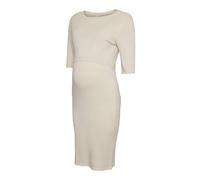 MAMALICIOUS Robes en maille 'Newsiv June' beige, Taille L