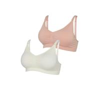 MAMALICIOUS Soutien-gorge d’allaitement 'MLIlja' rose / blanc, Taille 90-100