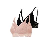 MAMALICIOUS Soutien-gorge 'MLSIDSEL ALBA' rose ancienne / noir, Taille 70