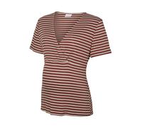 MAMALICIOUS T-shirt 'MLBARBARA TESS' écru / chocolat, Taille L