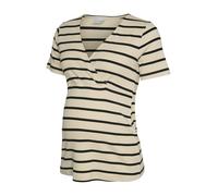 MAMALICIOUS T-shirt 'MLLane' beige / noir, Taille XS