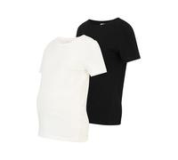 MAMALICIOUS T-shirt 'MLMIA' noir / blanc, Taille XS