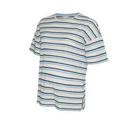 MAMALICIOUS T-shirt 'MLNara Vita' mastic / bleu marine / bleu clair / blanc, Taille S
