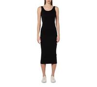 MAMALICIOUS Vmmisa SL Noos Robe midi sans Couture côtelée, Noir, Taille Unique Femme