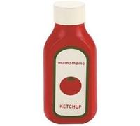 Mamamemo bouteille de bois de ketchup de 10 cm rouge Rood
