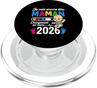 Maman 2ème Fois Je Vais Encore Être Maman 2026 PopSockets PopGrip pour MagSafe