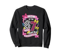Maman 67 Meme Anniversaire 7 Ans Léopard Coquette Bow Sweatshirt