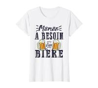 Maman A Besoin D'Une Bière Boire Drôle Mère Amateur D'Alcool T-Shirt