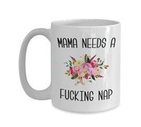 Maman A Besoin D'Une Putain De Sieste. Maman D'Un Tout-Petit. Tasses Drôle Tasse Avec Poignée Tasse À Café 330Ml Pour Lait Petit Déjeuner Homme