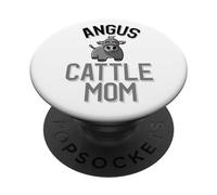 Maman Angus Cattle Mamie Maman Vache Angus PopSockets PopGrip Adhésif