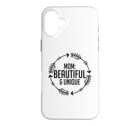 Maman Belle, Amour Unique, Mignonne, Jolie fête des mères Coque pour iPhone 16 Plus