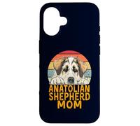 Maman bergère anatolienne rétro Vintage Mes Chiens sont Mon Cardio Coque pour iPhone 16