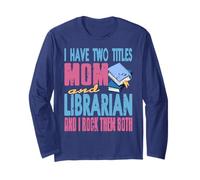 Maman Bibliothécaire Humour Livres Fière Lectrice Manche Longue