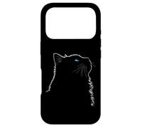 Maman Chat Ragdoll Art Linéaire Minimaliste Yeux Bleus Coque pour iPhone 17 Pro