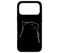 Maman Chat Ragdoll Art Linéaire Minimaliste Yeux Bleus Coque pour iPhone 17 Pro Max