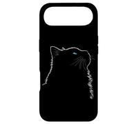 Maman Chat Ragdoll Art Linéaire Minimaliste Yeux Bleus Coque pour iPhone Air